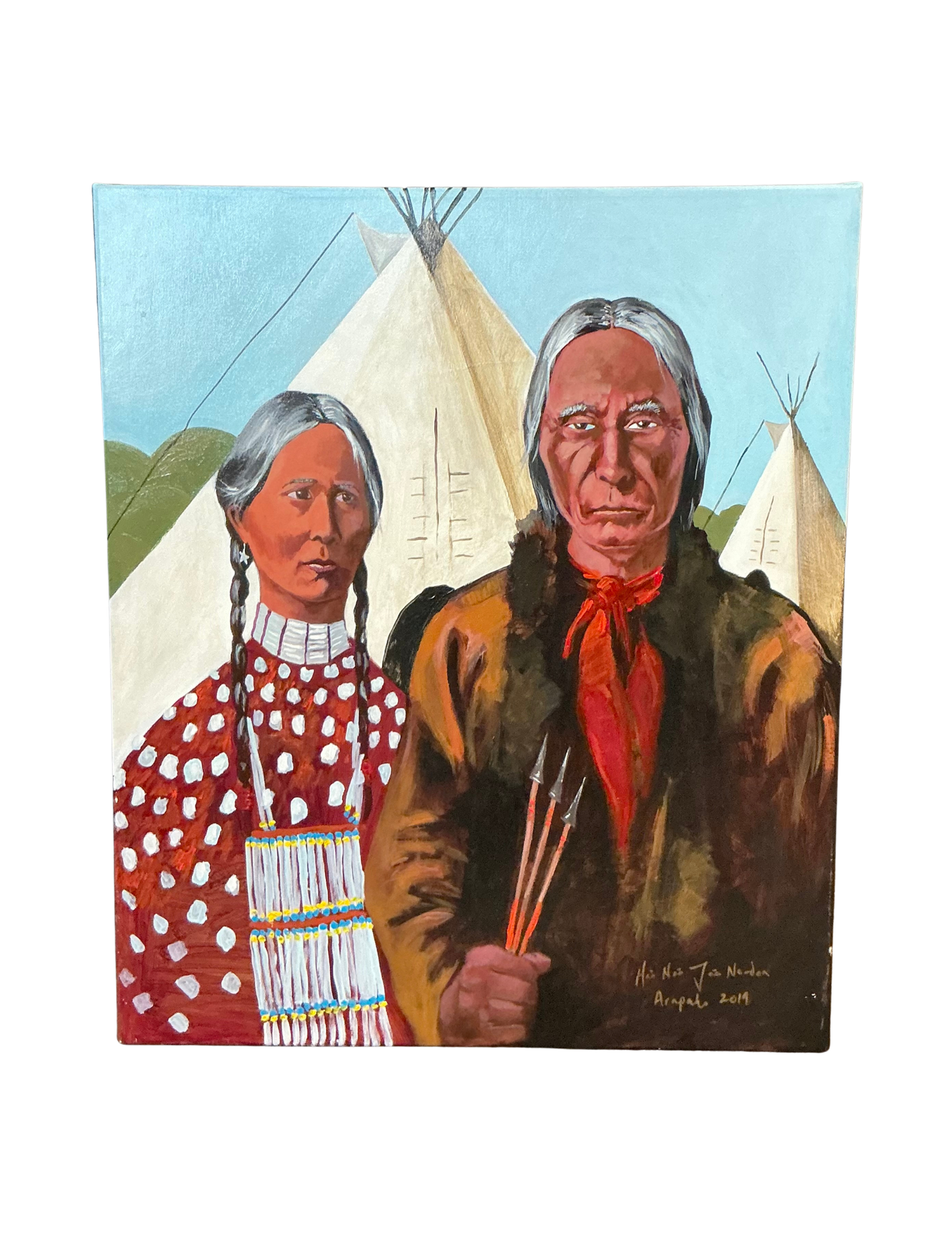 Indian Gothic by Brent Learned, Original Artwork, 26 x 22
