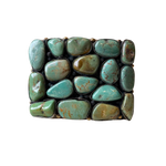 Square Turquoise Belt Buckle