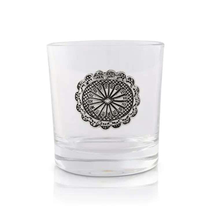 Western Concho Bar Glasses Set of 4