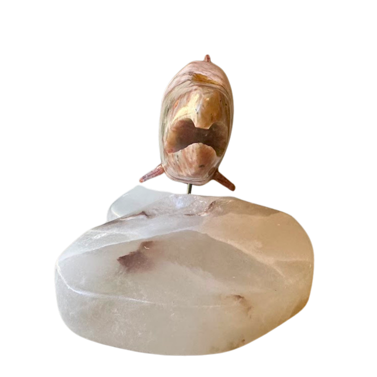 Alabaster Fish Statue