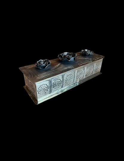 J. Alexander Silver Rose Pencil Box