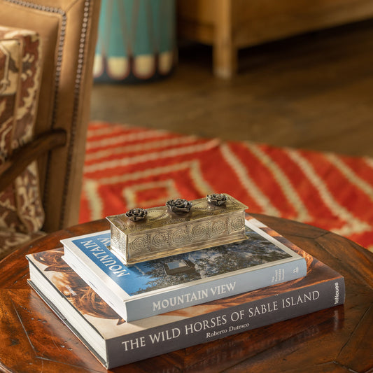 J. Alexander Silver Rose Pencil Box