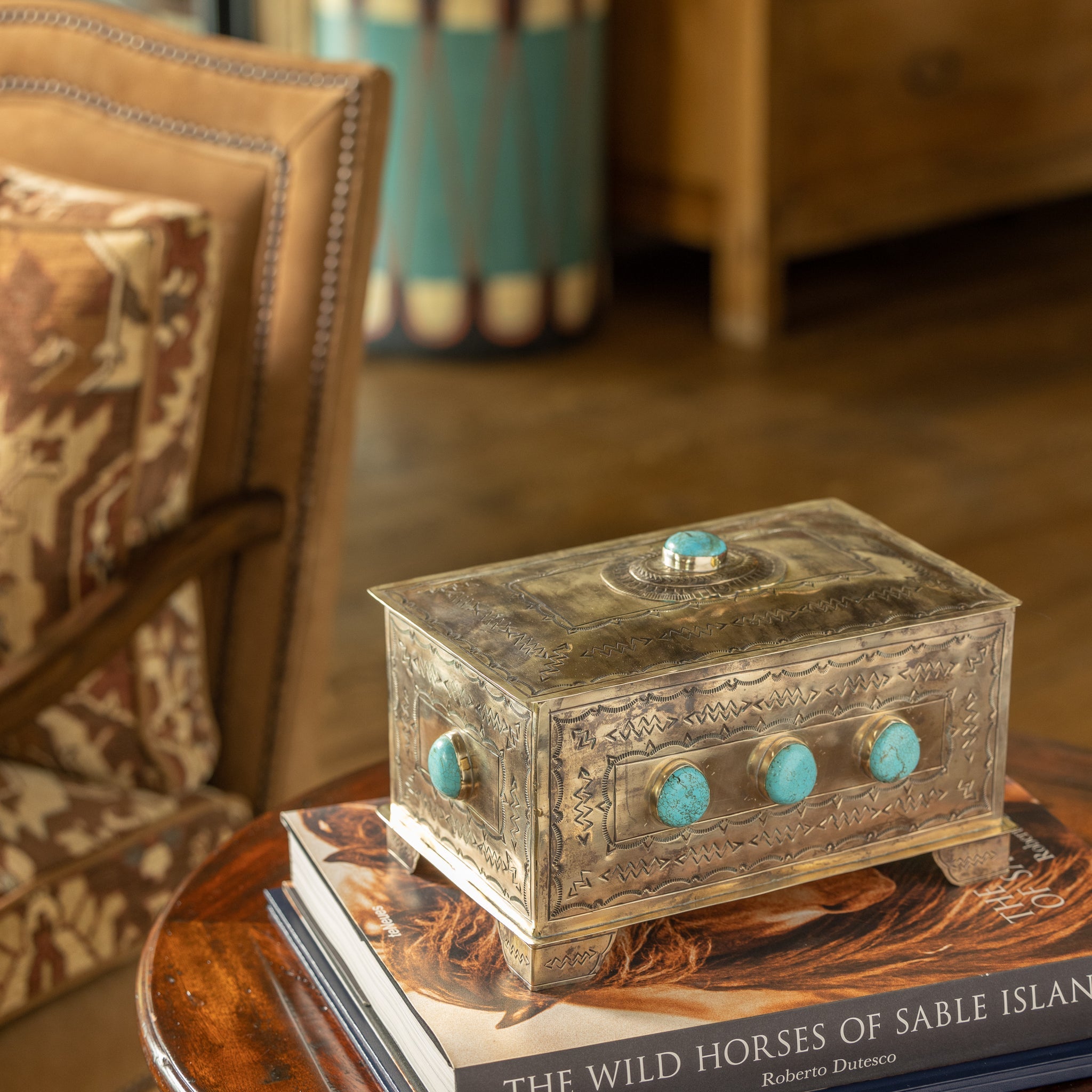 J. Alexander Nine Stone Turquoise Stamped Box – Hendler Family