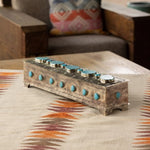 J. Alexander Large Mantle Box with Turquoise