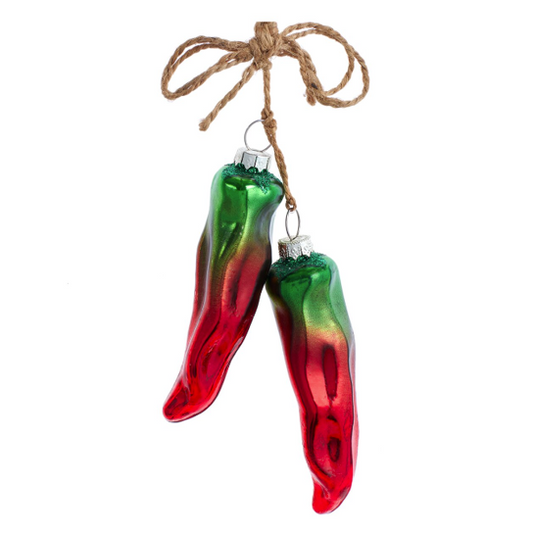 Glass Chili Pepper Ornament