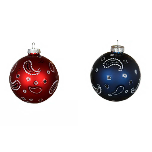 Glass Bandana Ornaments