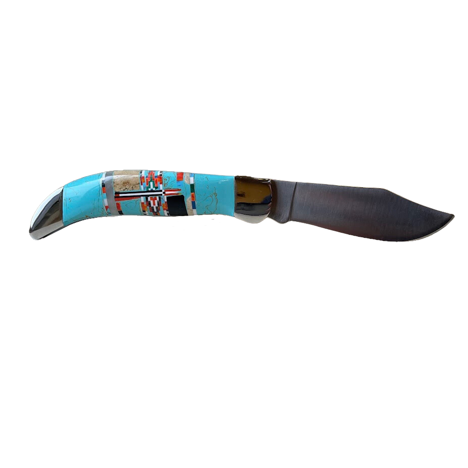 Southwest Turquoise Inlay Knife
