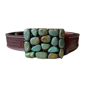 
            
                Load image into Gallery viewer, Square Turquoise Belt Buckle
            
        
