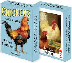 Chickens Playing Cards