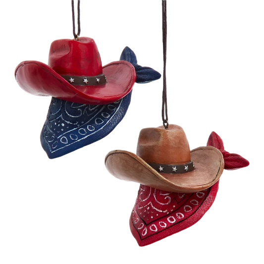 Cowboy Hat & Bandana Ornament