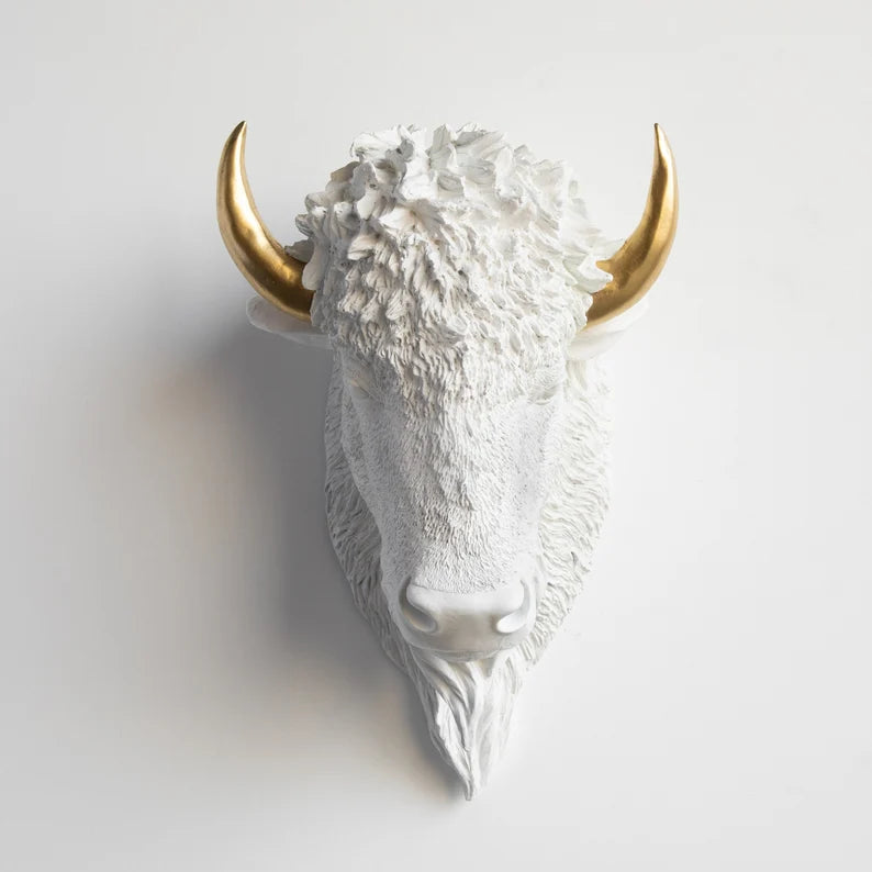 
            
                Load image into Gallery viewer, Faux Taxidermy Buffalo Bison Head
            
        