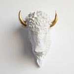 Faux Taxidermy Buffalo Bison Head