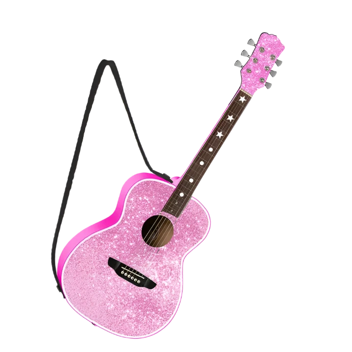 Pink Guitar Ornament