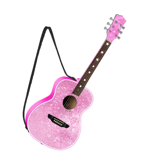 Pink Guitar Ornament