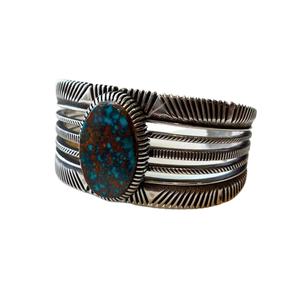 Sterling Silver Pilot Mountain Turquoise Cuff