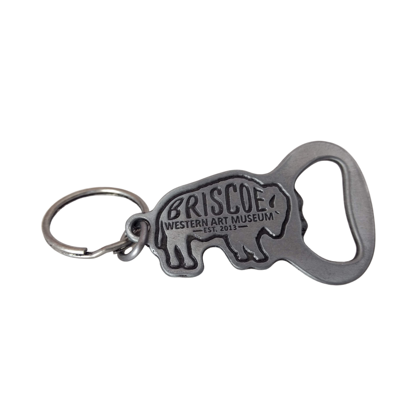 Briscoe Bison Bottle Opener Key Chain