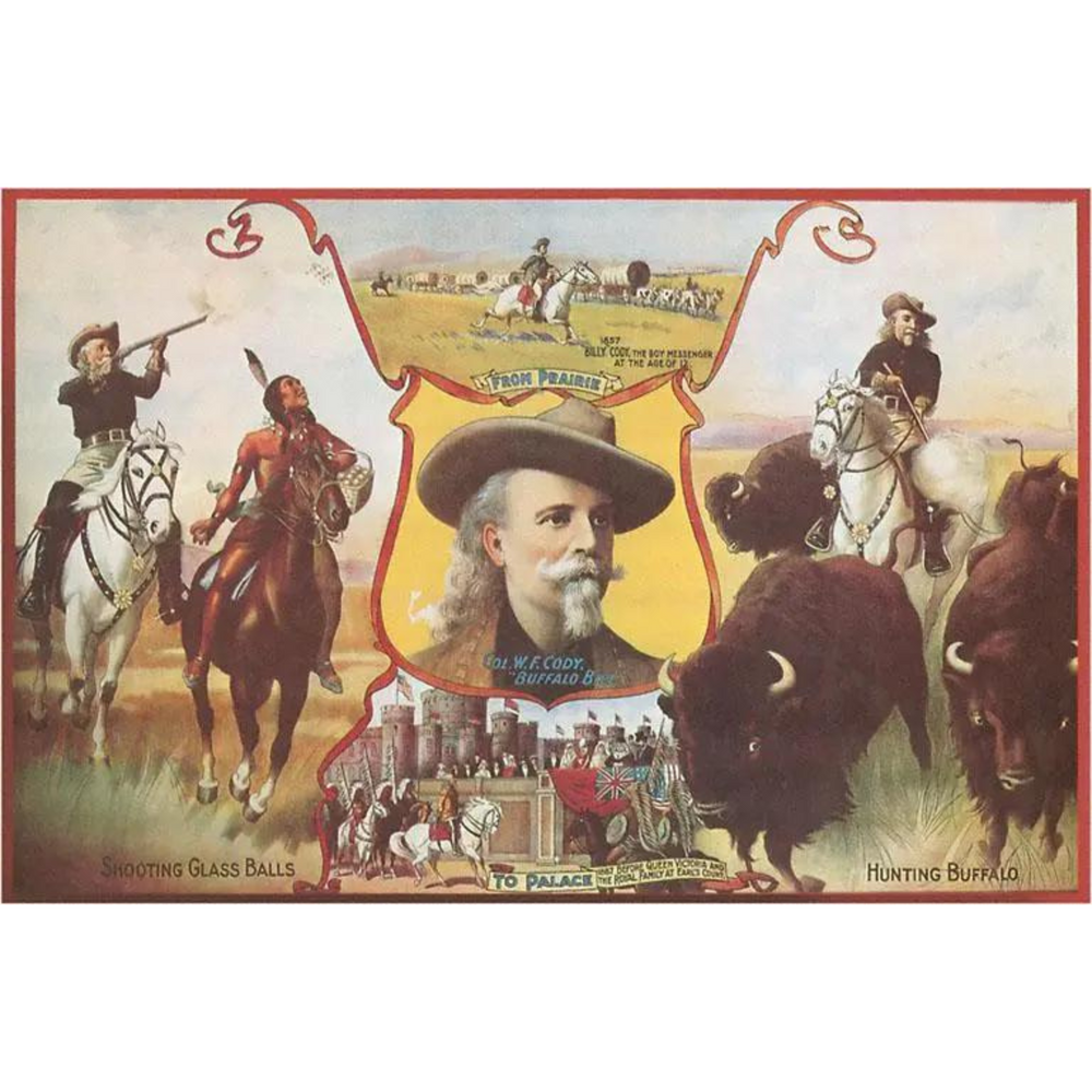 Buffalo Bill "From Prairie to Palace" Poster Magnet