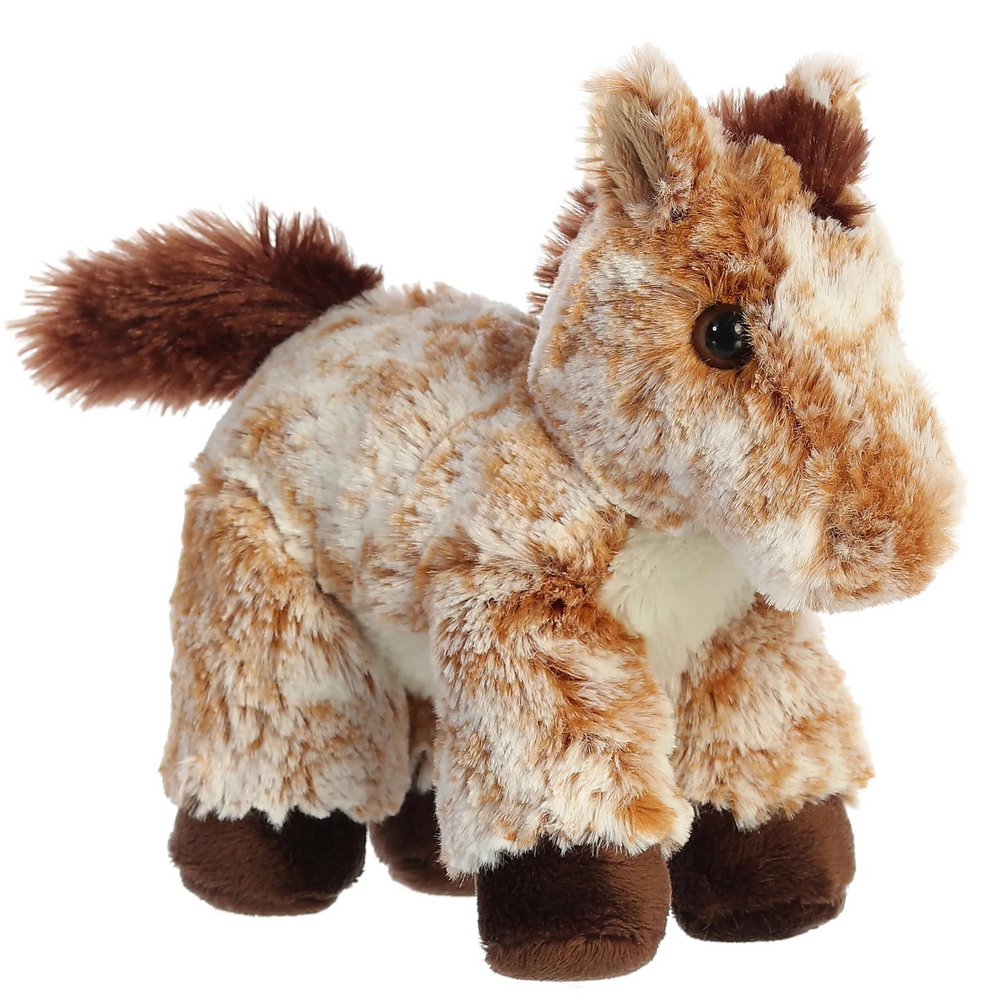 8" Mocha Horse Plush