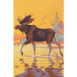 Moose in Lake Magnet