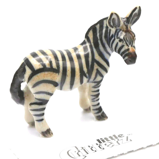 Flicker Zebra Porcelain Miniature