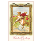 Valentine Greetings, Cowboy Roping Hearts Note Card