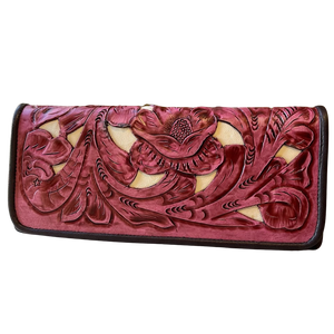 Tooled Pink Wallet