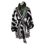 Cotton Jacket Black Striped