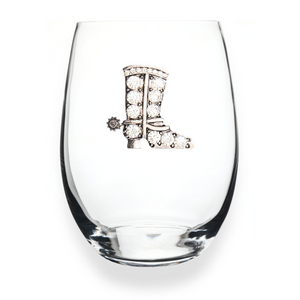 Jeweled Boot Wine Glass